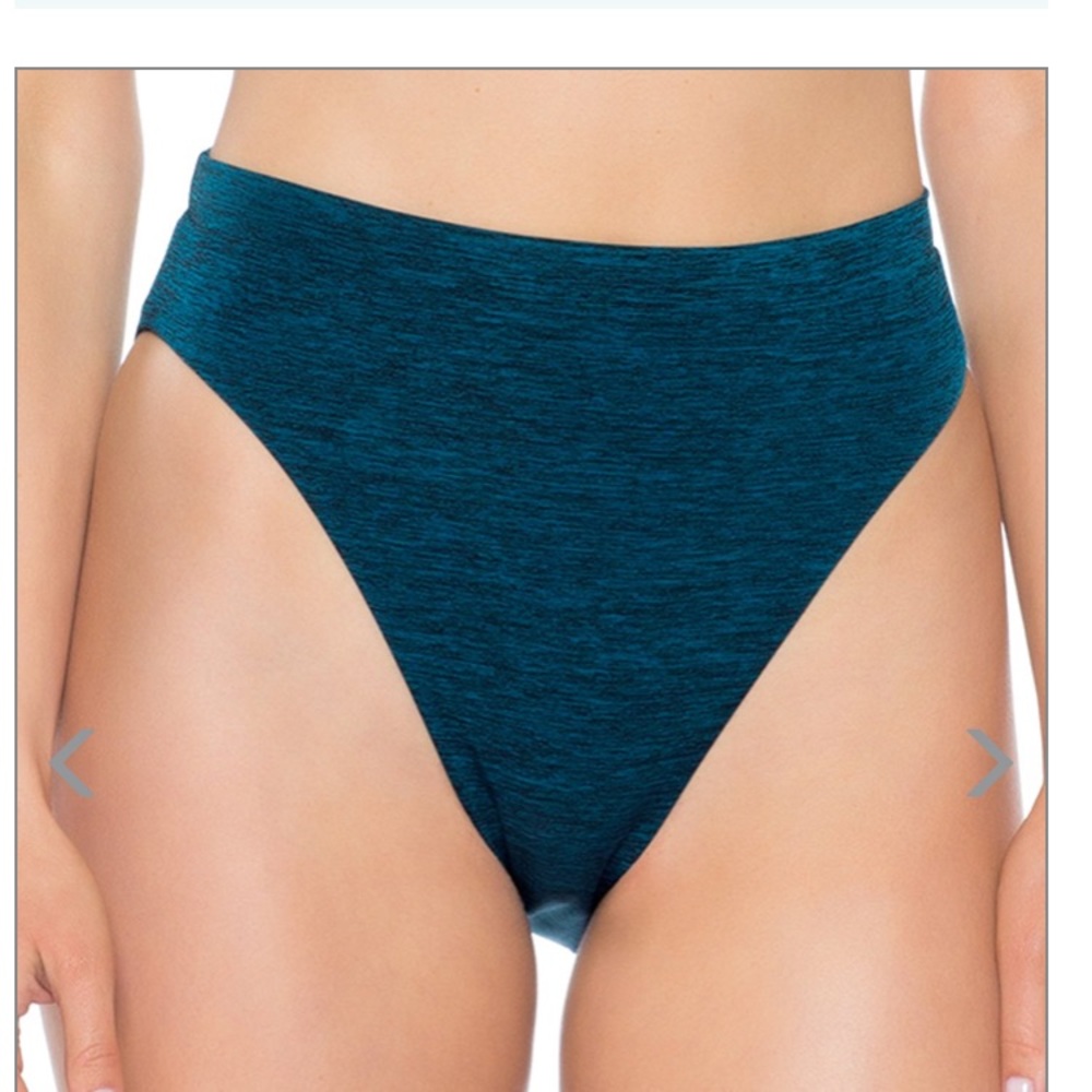 Black High Waisted Bathing Suit Bottom- L NWT